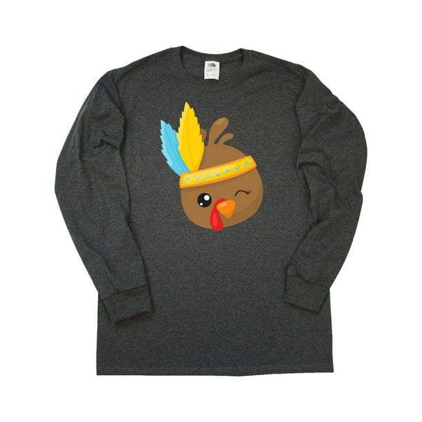 Turkey Feather Long Sleeve T-Shirt